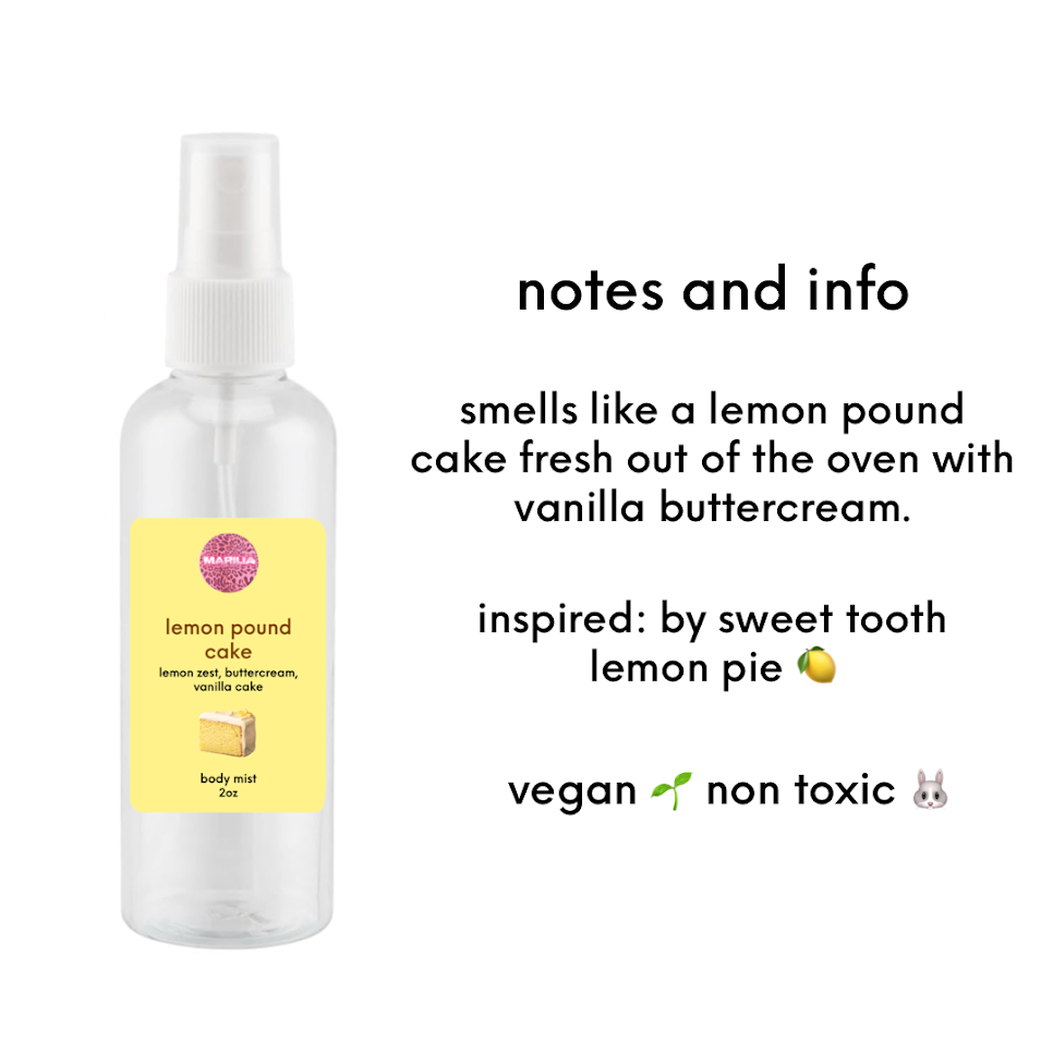 *NEW* Lemon Pound Cake Body Mist 🍋 🧁